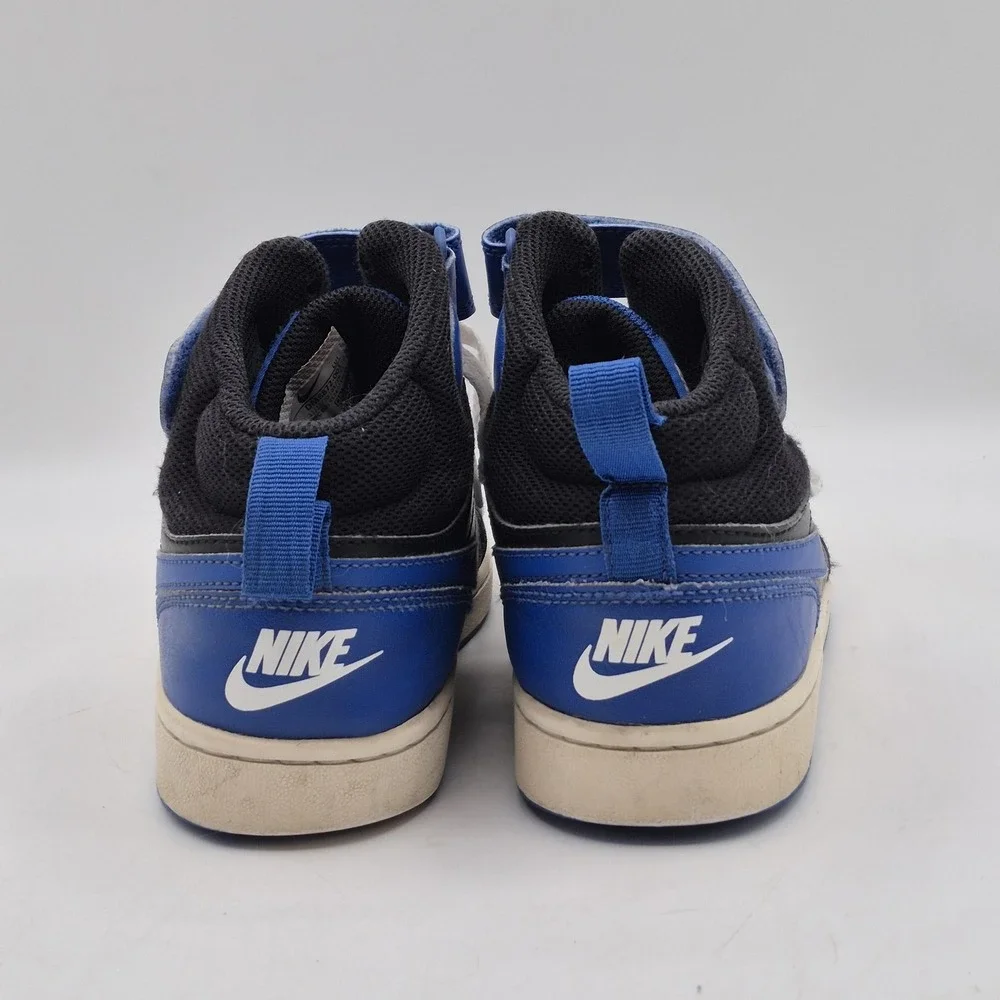 Nike Shoes Youth Size 4.5Y Blue‎ Mid Top Strap Basketball Sneakers DM8872-001